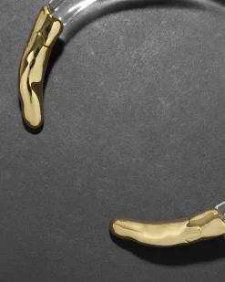 Liquid Lucite Brutalist Pendant Collar Necklace