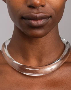 Liquid Lucite Collar Necklace