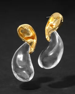 Liquid Lucite Modernist Earring