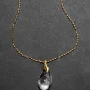 Liquid Lucite Teardrop Pendant Necklace