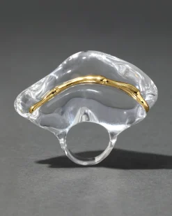 Liquid Lucite Wave Ring