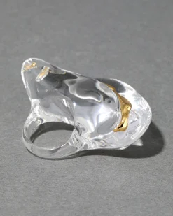 Liquid Lucite Wave Ring
