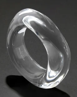 Liquid Lucite Wavy Bangle Bracelet