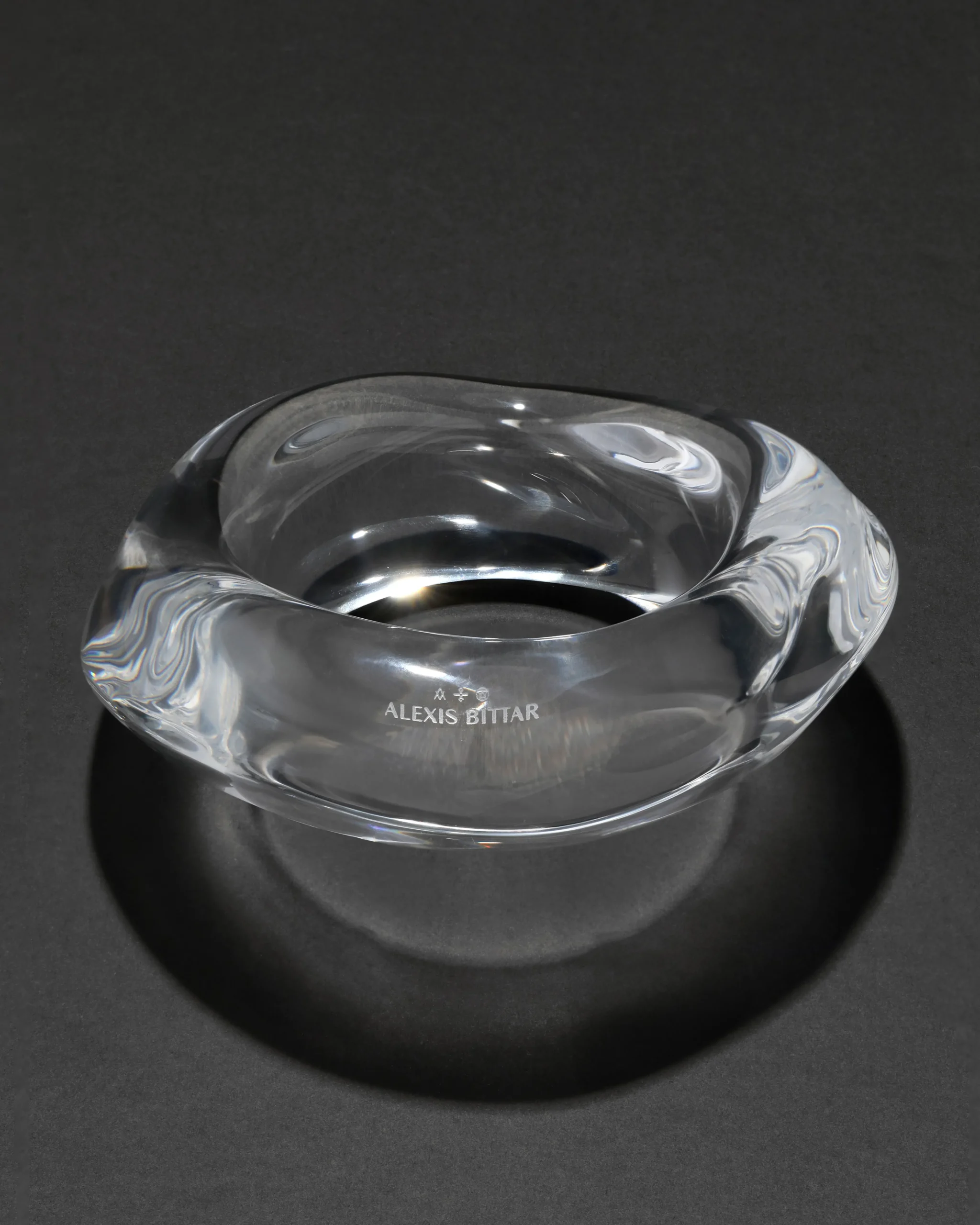 Liquid Lucite Wavy Bangle Bracelet