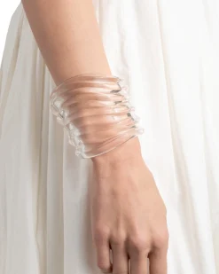 Liquid Lucite Wide Ripple Cuff
