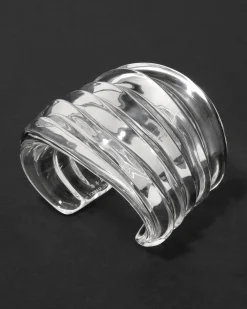 Liquid Lucite Wide Ripple Cuff