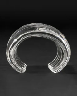 Liquid Lucite Wide Ripple Cuff