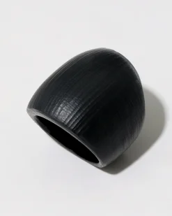 Lucite Block Ring- Black