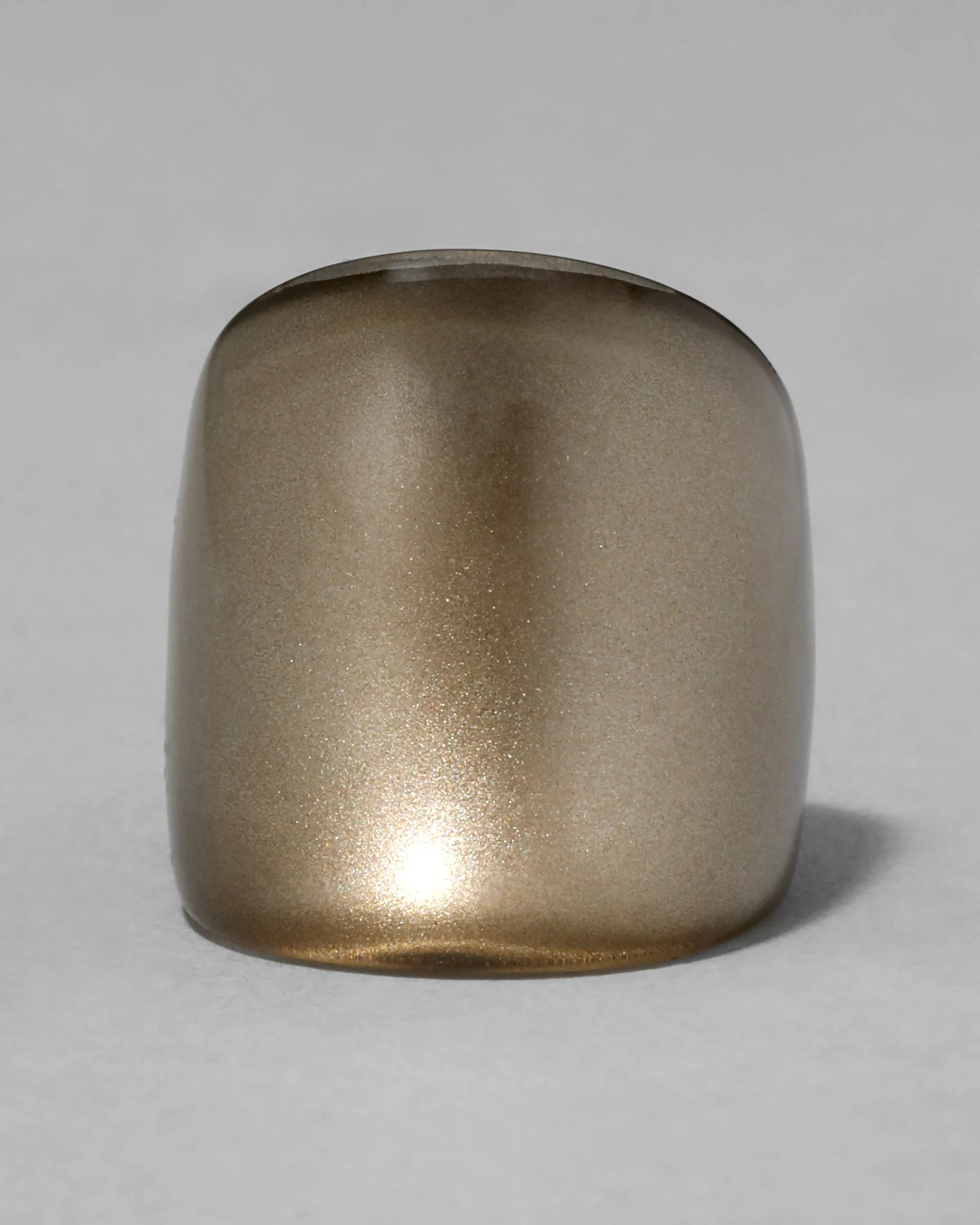 Lucite Block Ring- Dune