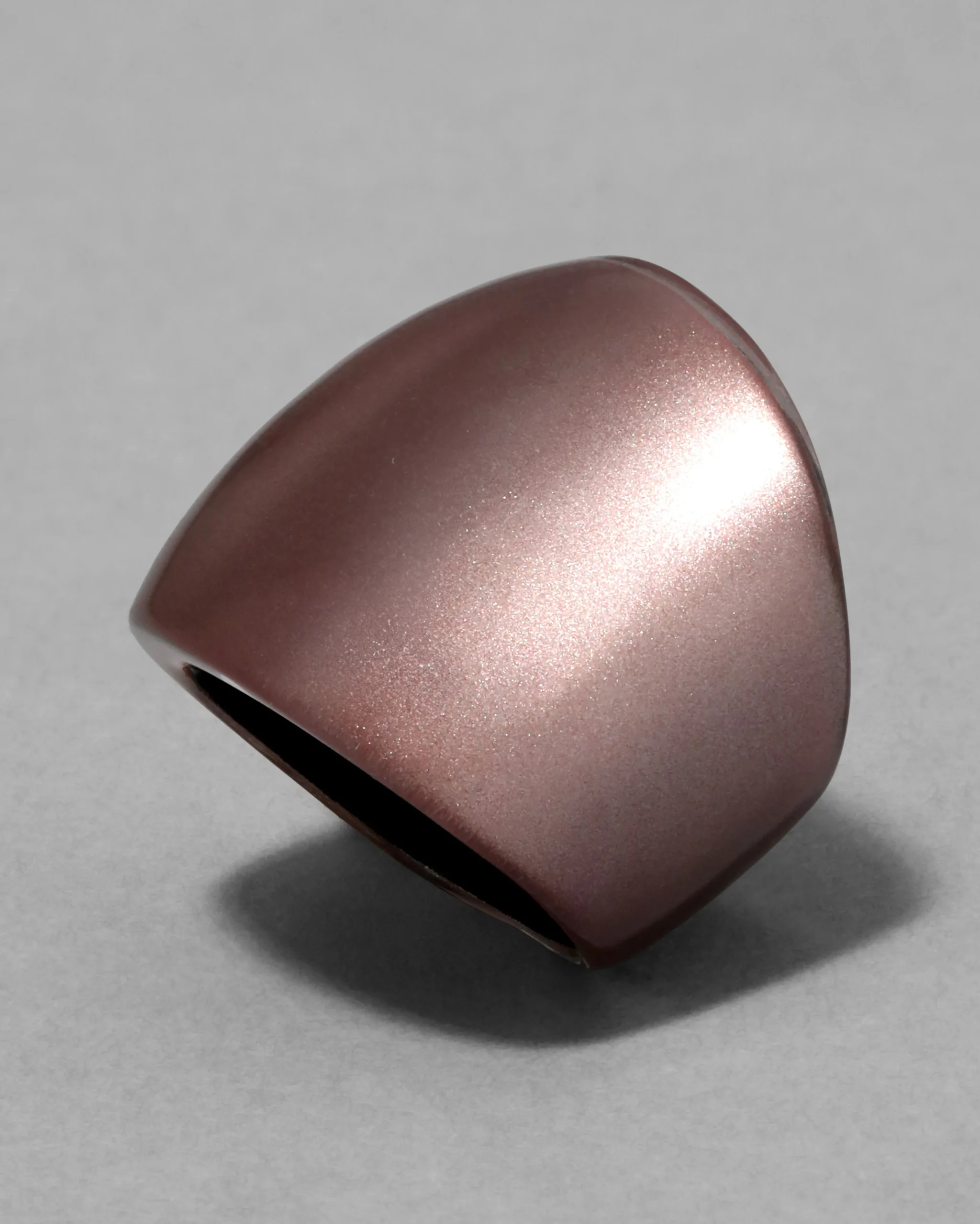 Lucite Block Ring- Dusty Rose