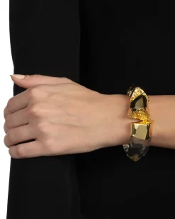 Lucite Brutalist Hinge Bracelet