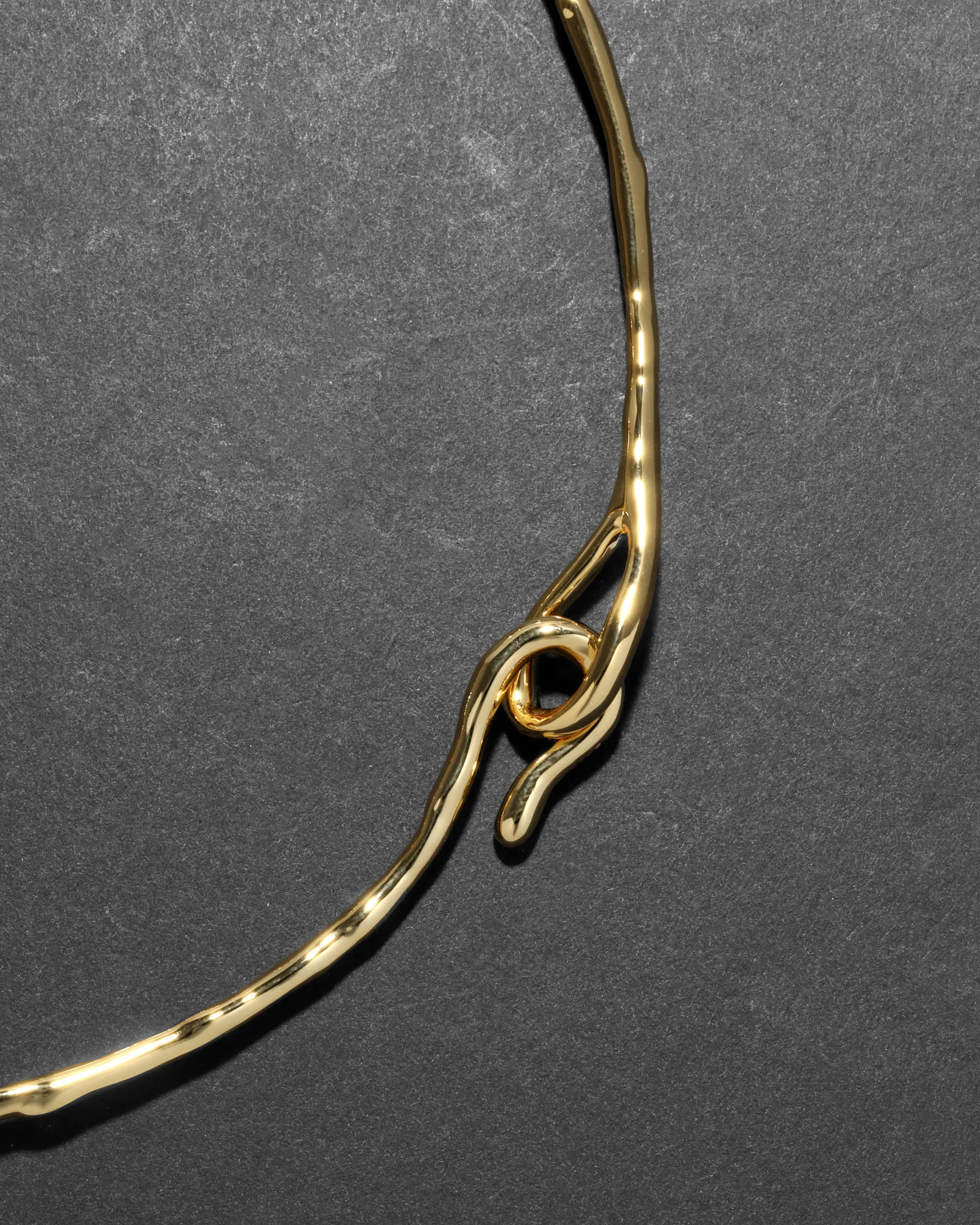 Lucite Brutalist Segmented Collar Necklace