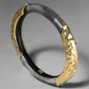 Lucite Brutalist Skinny Bangle- Black