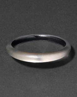 Lucite Skinny Bangle Bracelet- Warm Grey