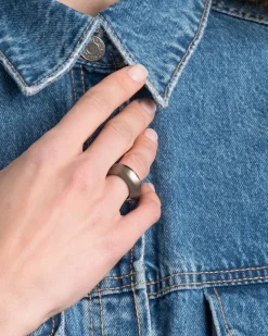 Lucite Tapered Ring- Dune