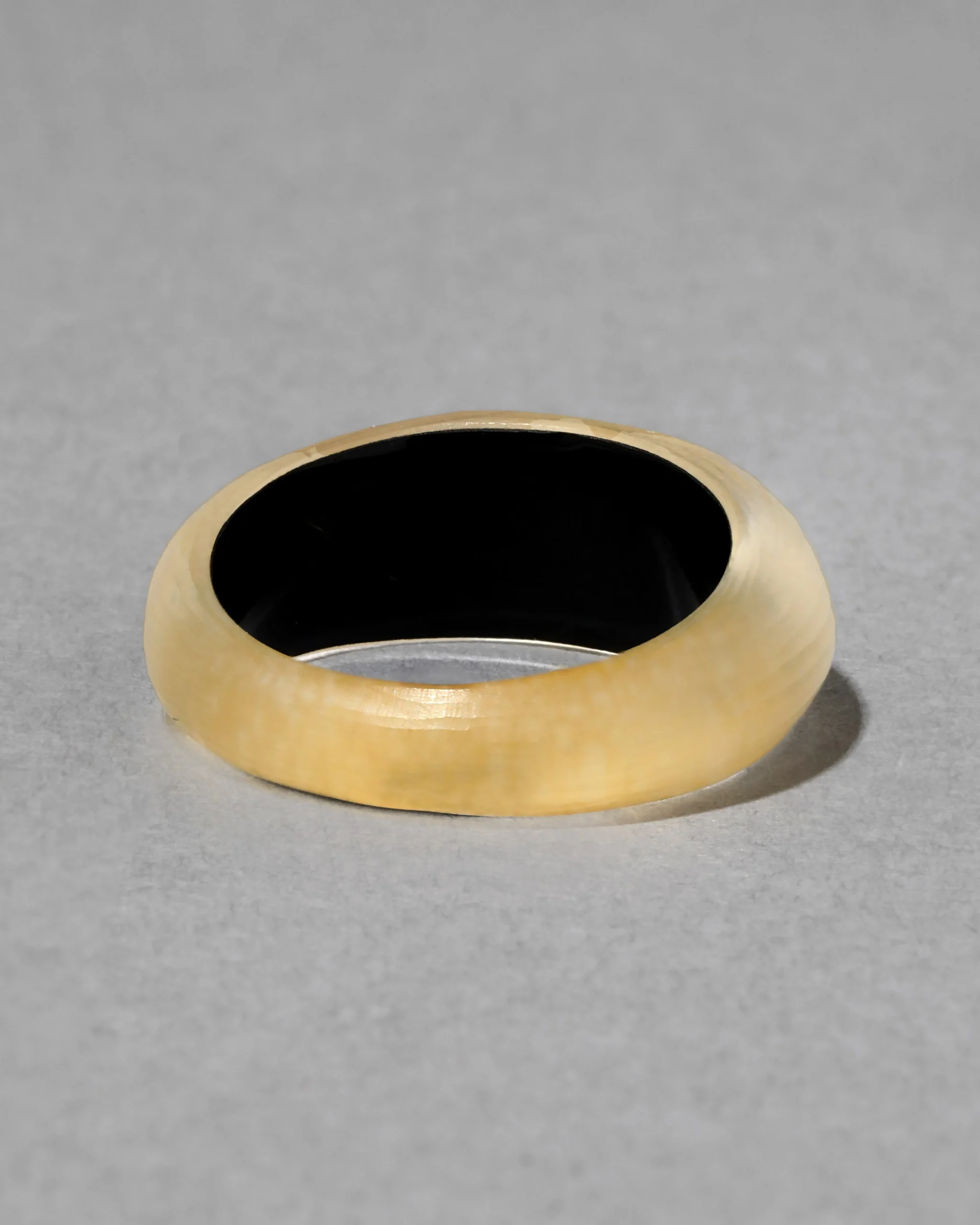 Lucite Tapered Ring- Gold