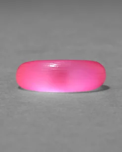 Lucite Tapered Ring- Neon Pink