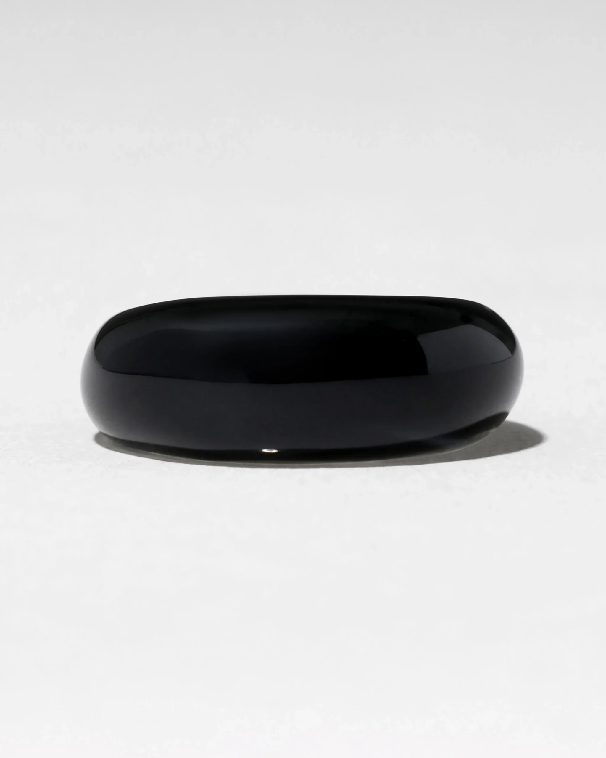 Lucite Tapered Ring- Onyx