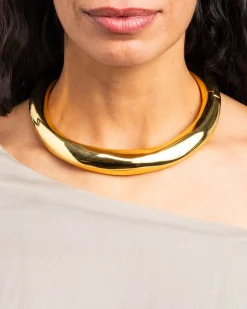 Metal Hinge Collar- Gold