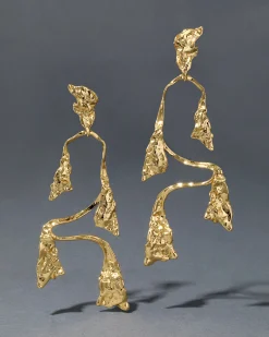 Mobile Gold Balance Clip Earring