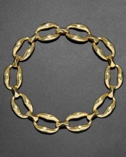 Molten Gold Link Necklace