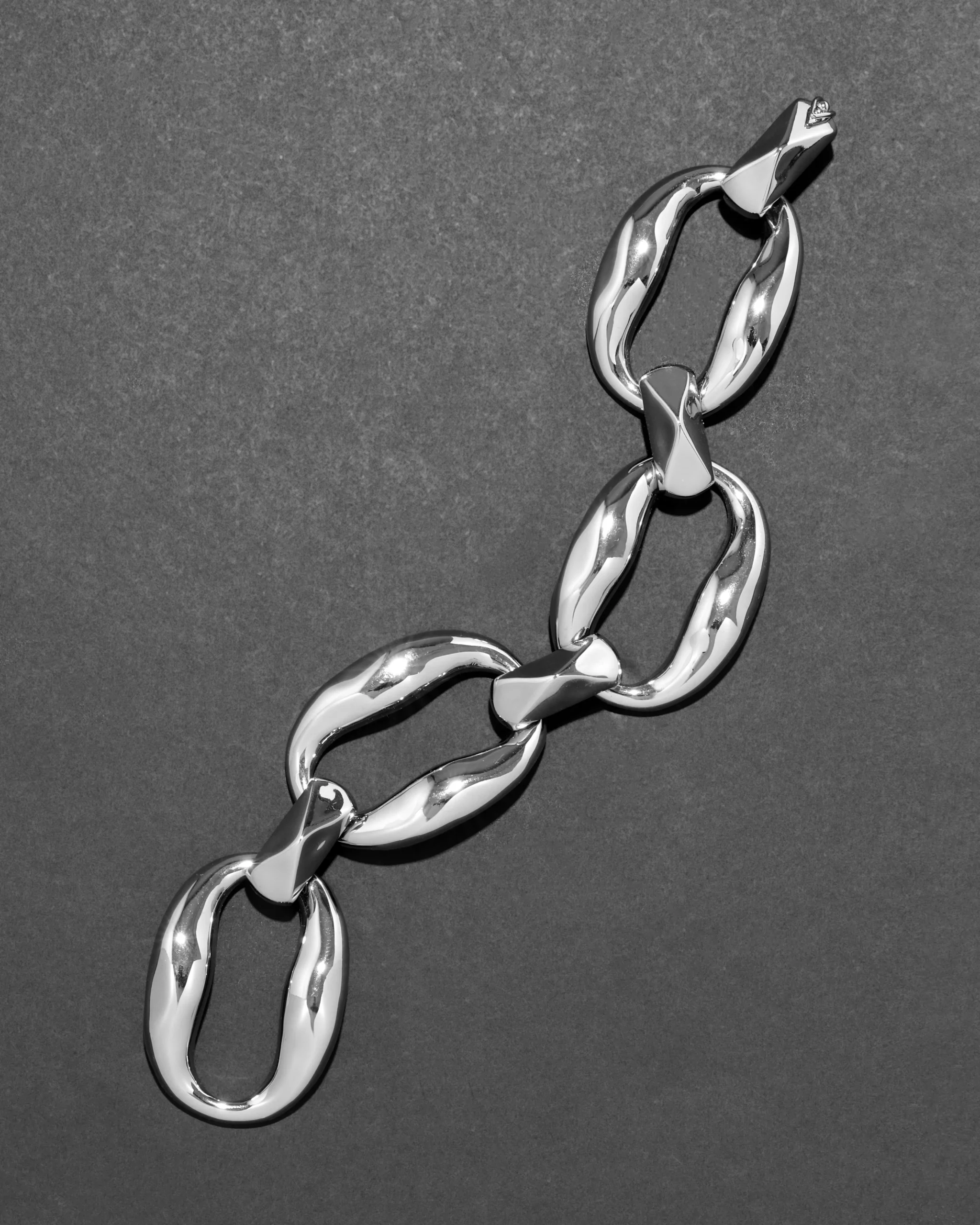 Molten Silver Link Bracelet