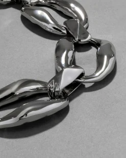 Molten Silver Link Necklace
