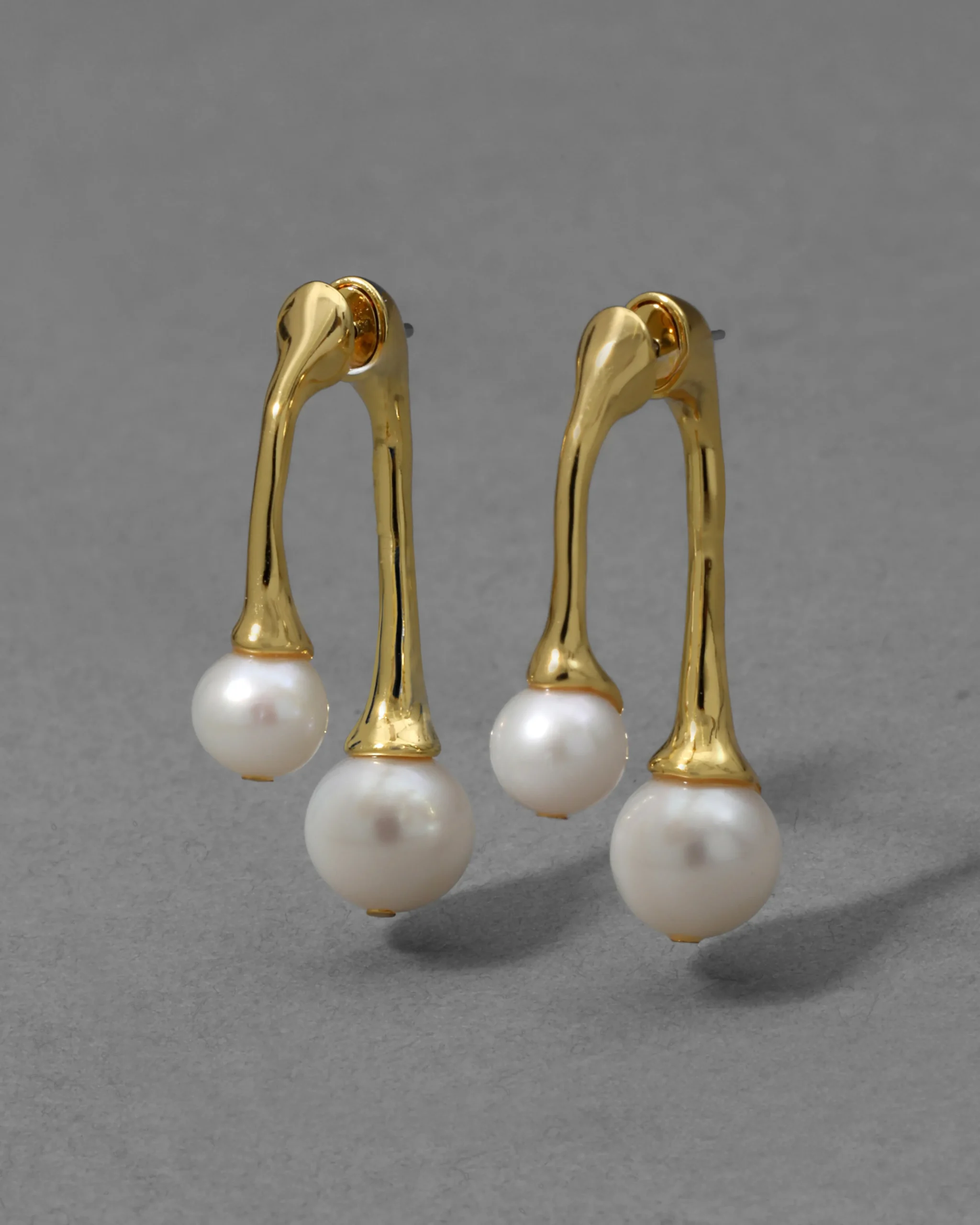 Perla Front Back Post Earring