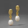 Perla Liquid Drop Post Earring