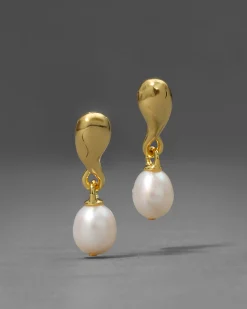 Perla Liquid Drop Post Earring