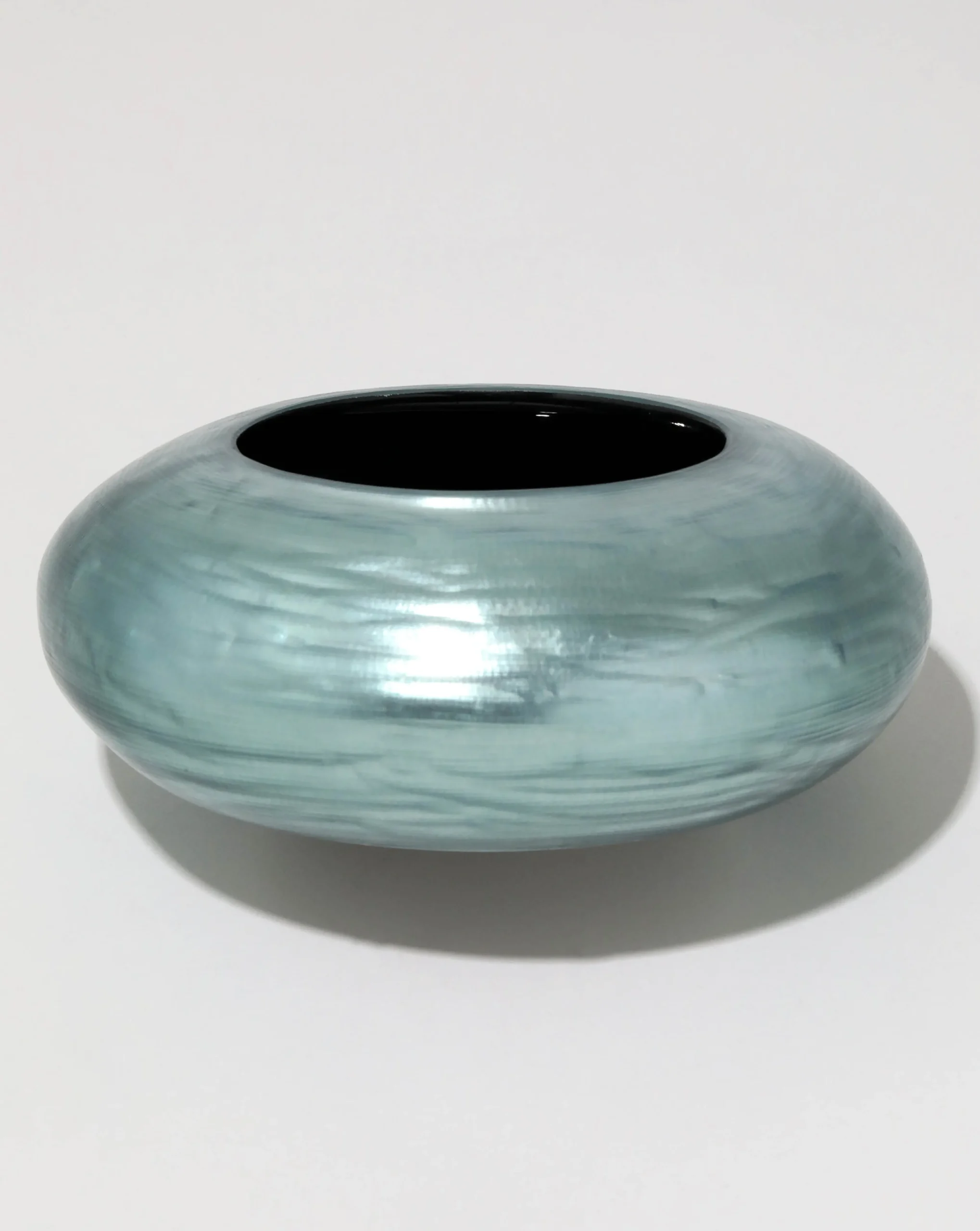 Puffy Lucite Bangle Bracelet- Teal Blue
