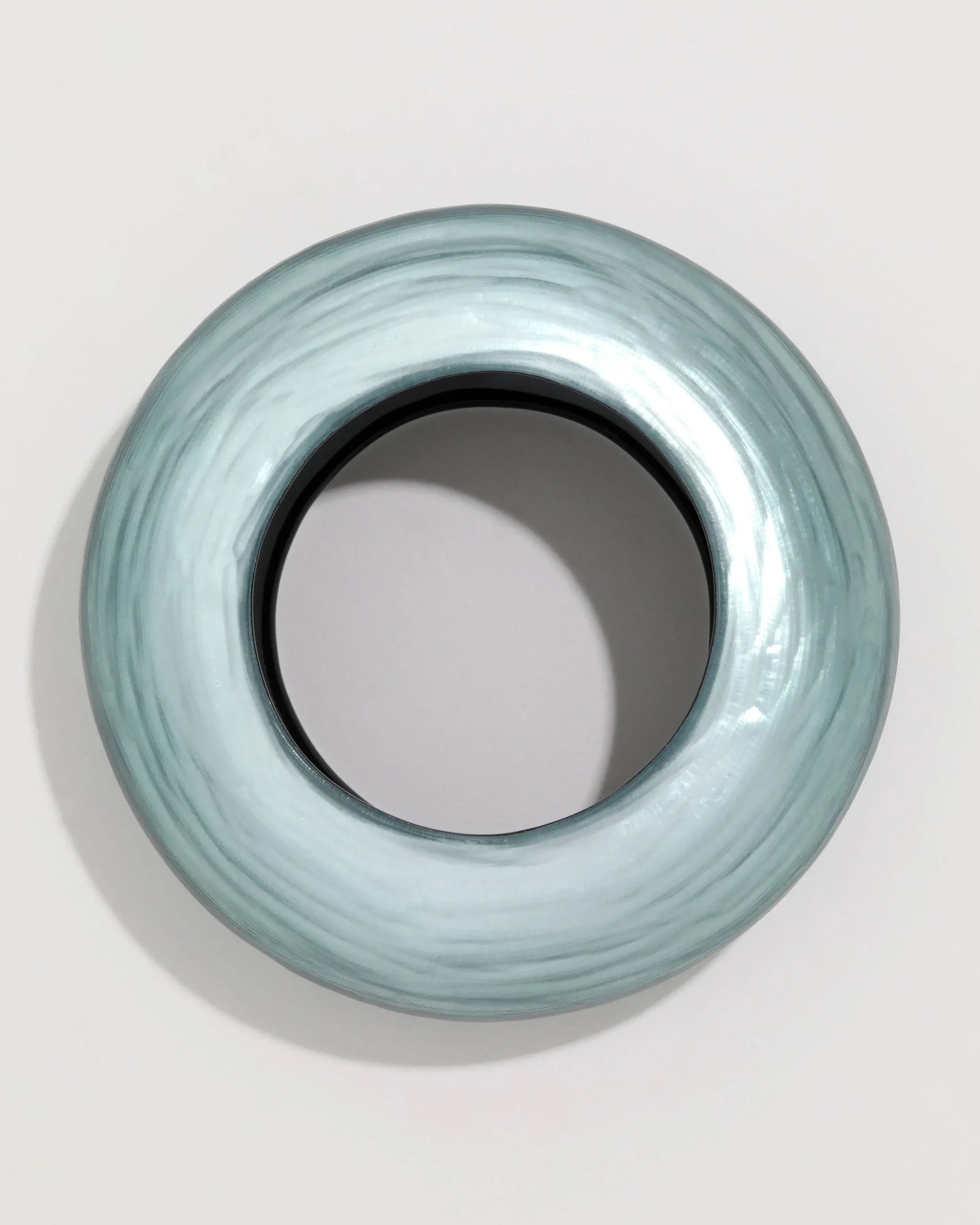 Puffy Lucite Bangle Bracelet- Teal Blue