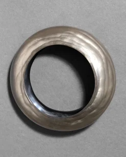 Puffy Lucite Tapered Bangle Bracelet- Warm Grey