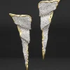 Solanales Crystal Cascade Post Earring