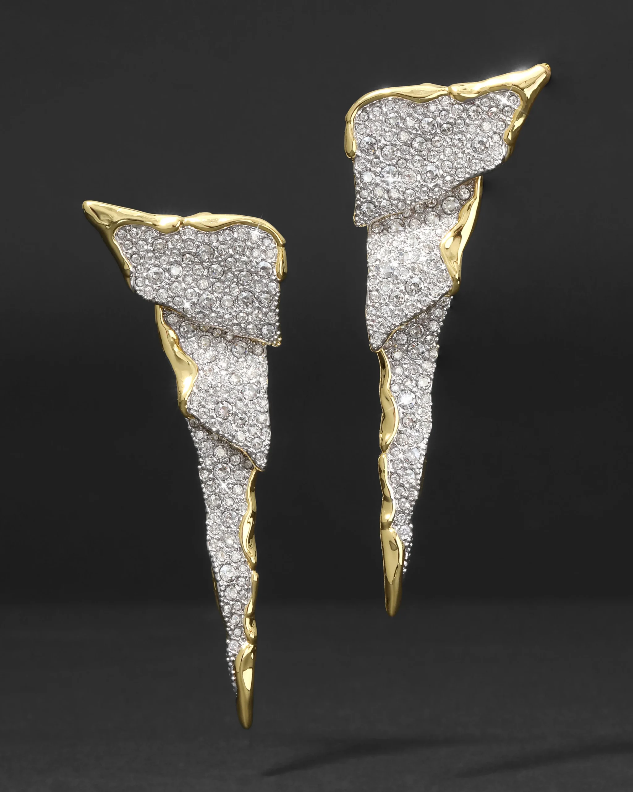 Solanales Crystal Cascade Post Earring