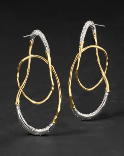 Solanales Crystal Large Orbit Earring