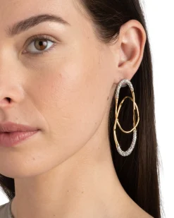 Solanales Crystal Large Orbit Earring