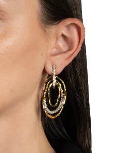 Solanales Crystal Pavé Mobile Post Earring
