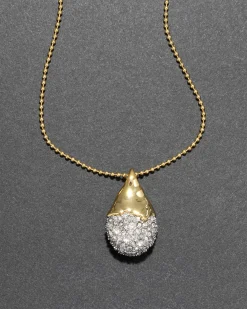 Solanales Crystal Pavé Teardrop Necklace