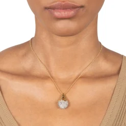 Solanales Crystal Pavé Teardrop Necklace