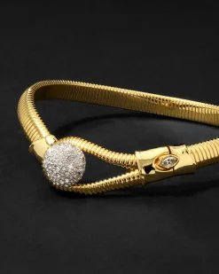 Solanales Crystal Pebble Collar Necklace