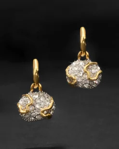 Solanales Crystal Petite Pebble Hoop Earring