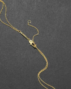 Solanales Crystal Spear Layered Fringe Necklace