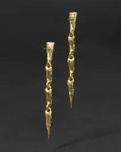 Solanales Crystal Spear Linear Earring