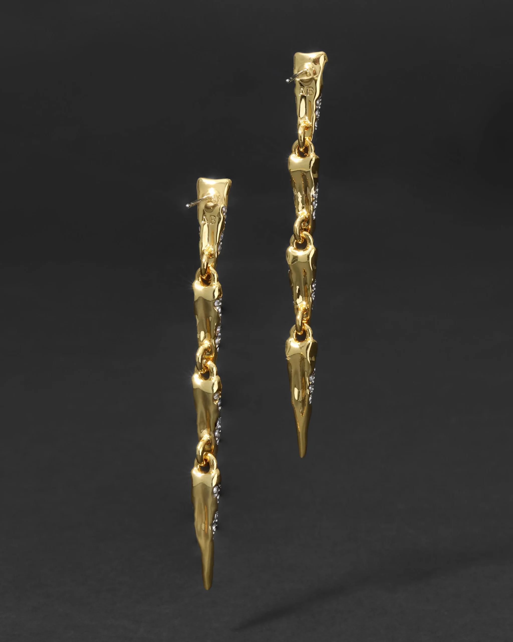 Solanales Crystal Spear Linear Earring