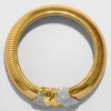 Solanales Gold Tubogas Collar Necklace