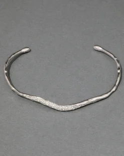Solanales Silver Crystal Skinny Collar