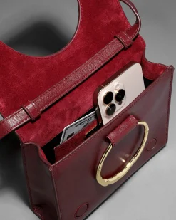 The Hunter Convertible Crossbody Bag- Burgundy