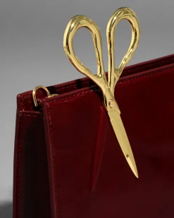 The Petit Scissor Clutch- Merlot