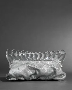 The Pouf Clutch- Silver